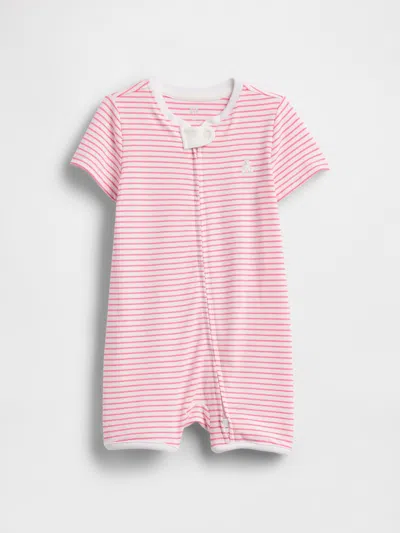 Gap Baby Shorty One-piece In Pink Stripe