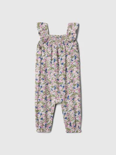 Gap Baby Smocked Floral One-piece In Multi Floral