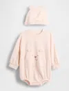 Gap Baby Softspun Bear Bubble Set In Pink