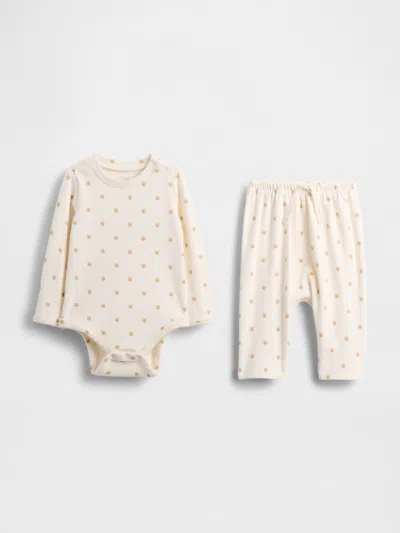 Gap Kids' Baby Softspun Bodysuit Outfit Set In Neutral