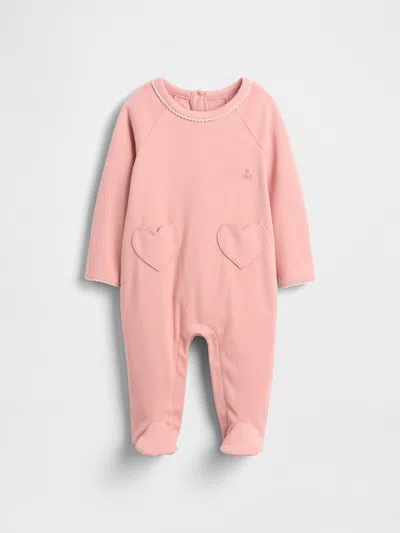 Gap Kids' Baby Softspun Heart Pocket Footed One-piece