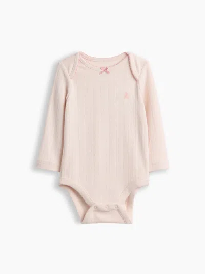 Gap Baby Softspun Pointelle Bodysuit In Barely Pink