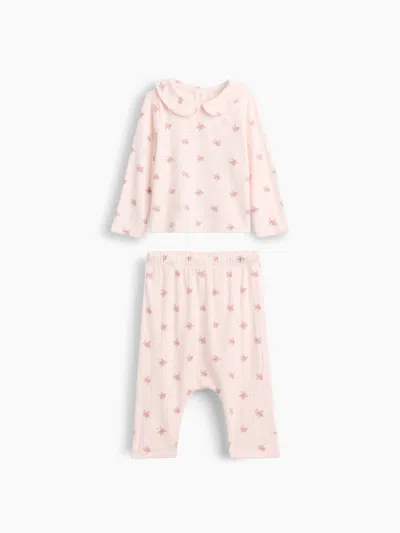 Gap Baby Softspun Pointelle Outfit Set In Pink Floral