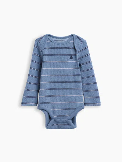 Gap Baby Softspun Waffle Bodysuit In Bainbridge Blue