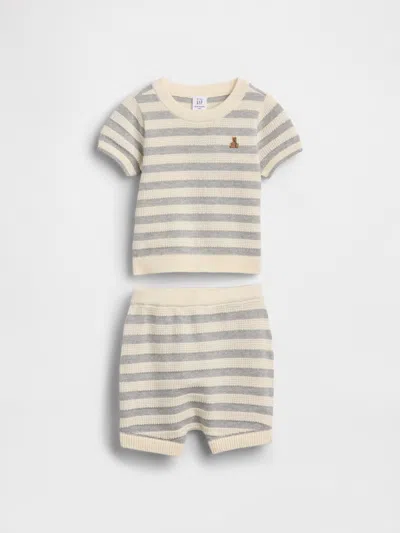 Gap Kids' Baby Stripe Sweater Outfit Set In Multi