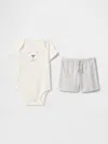 Gap Baby Supima® Bear Bodysuit Outfit Set In Bear