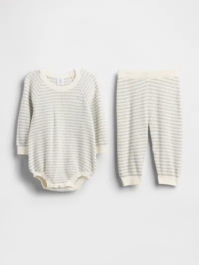 Gap Kids' Baby Sweater Bodysuit Outfit Set In Neutral