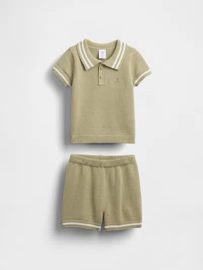 Gap Baby Sweater Polo Shirt Outfit Set