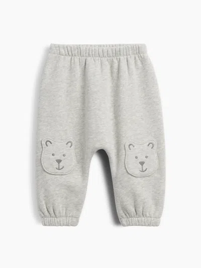 Gap Baby Vintagesoft Brannan Bear Knee Patch Joggers In Light Grey