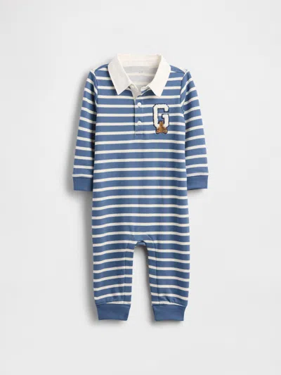 Gap Kids' Baby Vintagesoft Varsity Bear Logo One-piece In Multi