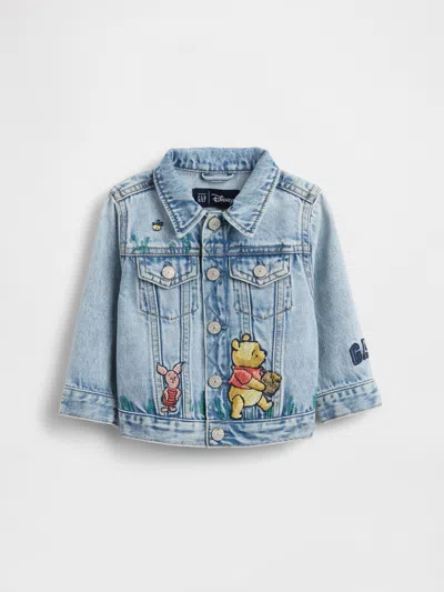 Gap Baby Winnie The Pooh Icon Denim Jacket In Blue