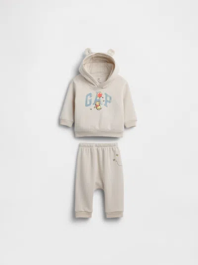 Gap Baby Winnie The Pooh Vintagesoft Hoodie Set In Brown