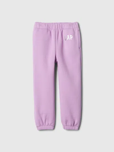 Gap Baby Arch Logo Joggers In Lavender Mist