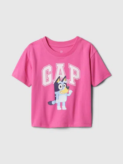 Gap Baby Bluey Graphic Boxy T-shirt In Happy Pink