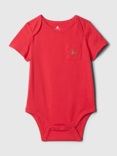 Gap Baby Bodysuit In Slipper Red