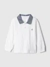 Gap Baby Chambray Polo Shirt Shirt In Optic White