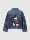 Gap × Disney Baby & Toddler Mickey Mouse Icon Denim Jacket In Medium Wash