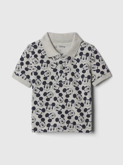 Gap Baby | Disney Mickey Mouse Polo Shirt Shirt In Light Gray