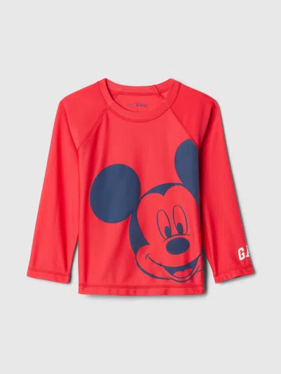 Gap Baby | Disney Mickey Mouse Swim Rash Guard In Slipper Red