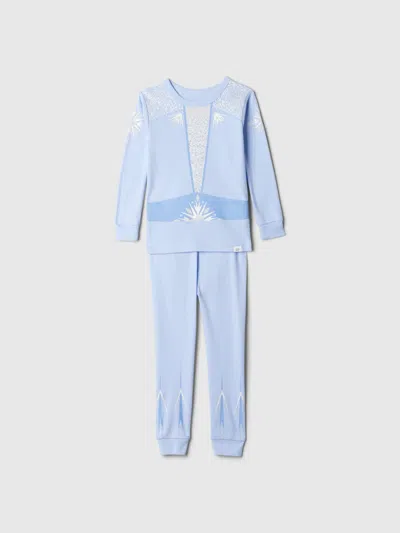 Gap Kids'  × Disney Baby Organic Cotton Princess Pj Set In Elsa