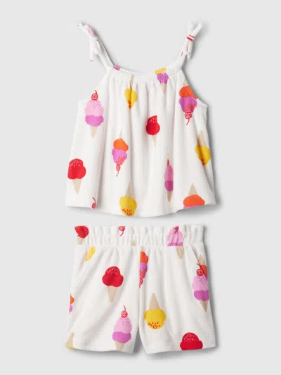 Gap Baby French Terry Outfit Set In Ice Cream