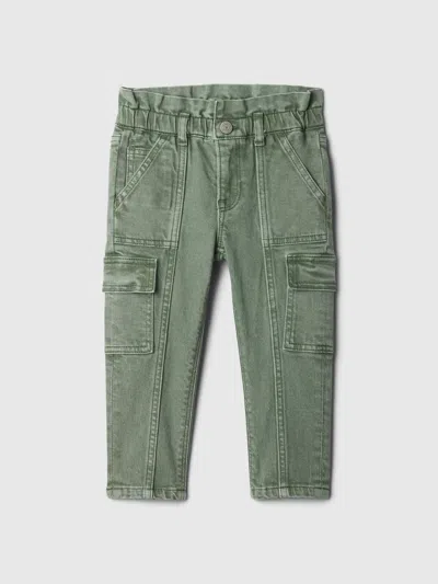 Gap Baby Just Like Mom Ruffle Cargo Jeans In District Green