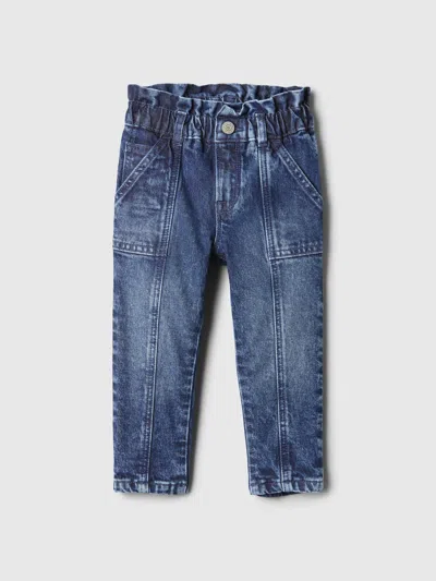 Gap Baby Just Like Mom Ruffle Jeans In Dark Wash