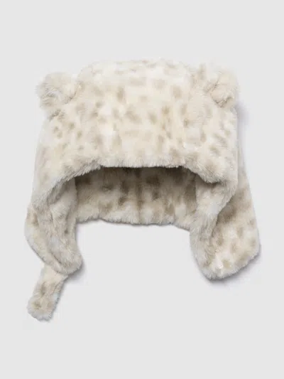 Gap Baby Leopard Sherpa Hat In Leopard Beige