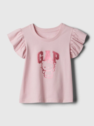 Gap Baby Logo Graphic T-shirt In Light Peony Pink