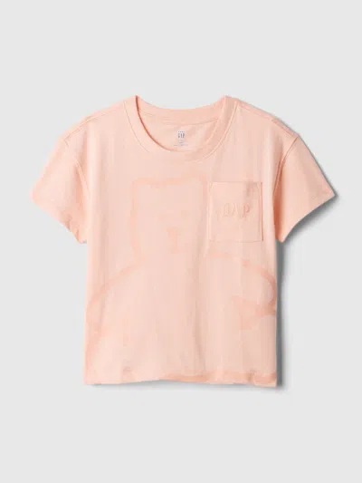 Gap Baby Logo Pocket T-shirt In Peach Parfait