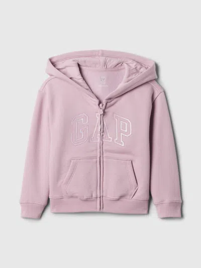 Gap Baby Logo Zip Hoodie In Lavender Mist
