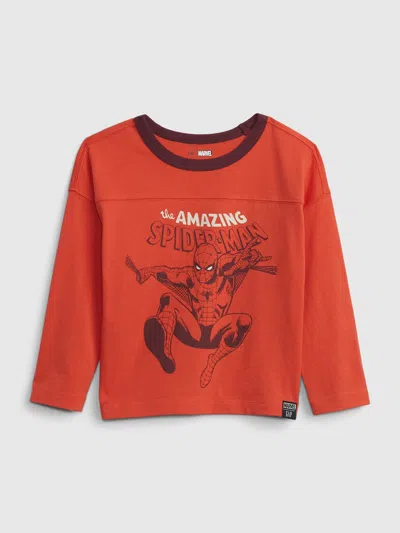 Gap Baby | Marvel 100% Organic Cotton Graphic T-shirt In Fire Coral Red