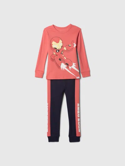 Gap Kids' Baby Marvel Organic Brushed Cotton Pj Set In Iron Man