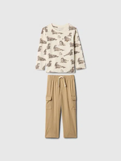 Gap Baby Mix And Match Cargo Outfit Set In Walrus Print