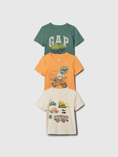 Gap Baby Mix And Match Graphic T-shirt (3-pack) In Chino Beige