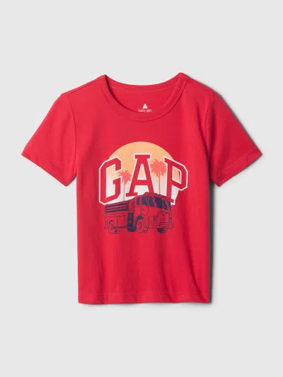 Gap Baby Mix And Match Graphic T-shirt In Slipper Red