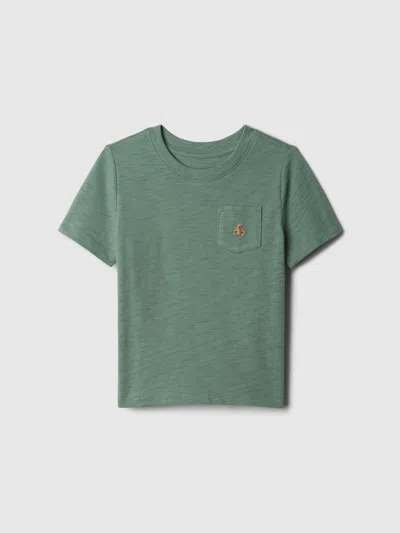 Gap Baby Mix And Match Pocket T-shirt In Dark Forest Green
