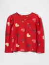Gap Baby Mix And Match Pocket T-shirt In Modern Red Hearts