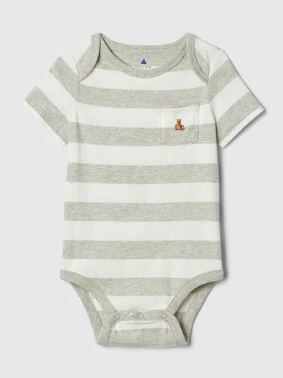 Gap Baby Mix And Match Print Bodysuit In Classic Gray Stripe