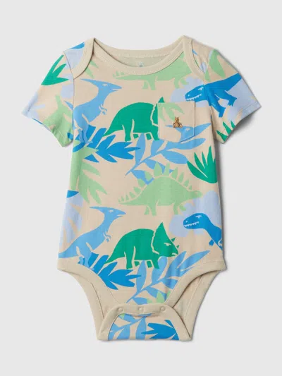 Gap Baby Mix And Match Print Bodysuit In Dino Grey