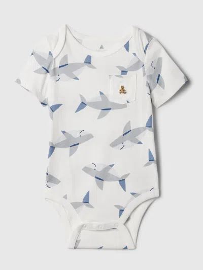 Gap Baby Mix And Match Print Bodysuit In Shark Blue