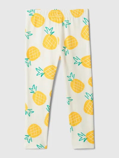 Gap Baby Mix And Match Print Leggings In Pineapple Yellow