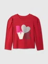 Gap Baby Mix And Match Puff Sleeve T-shirt In Modern Red