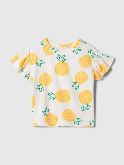 Gap Baby Mix And Match Ruffle T-shirt In Pineapple Yellow