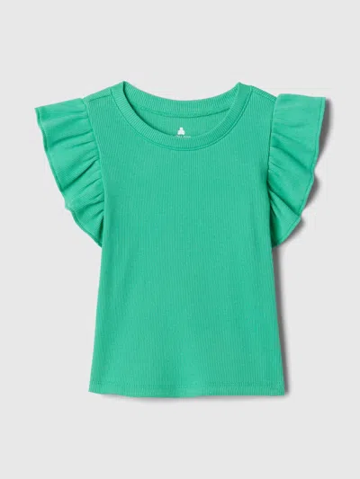 Gap Baby Mix & Match Ruffle T-shirt In Simply Green