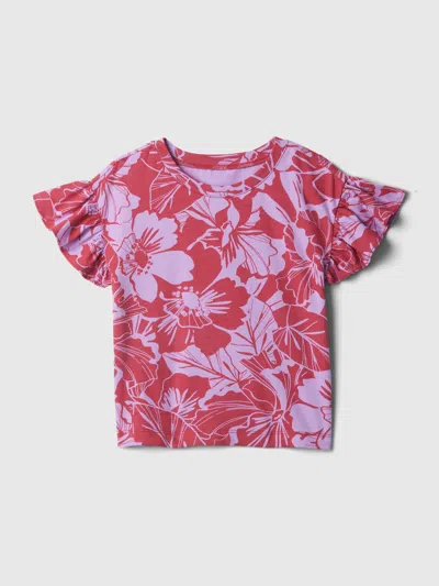Gap Baby Mix And Match Ruffle T-shirt In Slipper Red