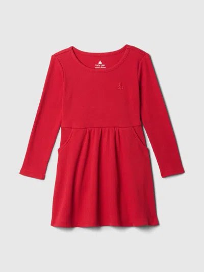 Gap Baby Mix And Match Skater Dress In Modern Red