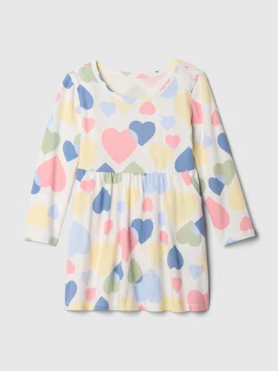 Gap Baby Mix And Match Skater Dress In Pink Hearts