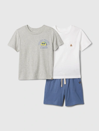 Gap Baby Mix And Match Three-piece Outfit Set In Light Grey Heather