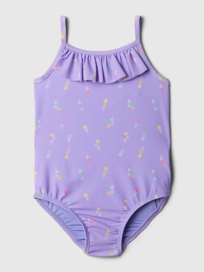 Gap Baby One-piece Swimsuit In Fresh Lavender Purple